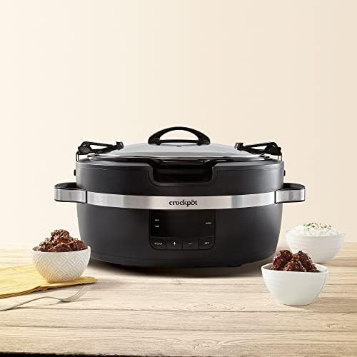 Crock-Pot Thermoshield 6 Quart Slow Cooker with Carry Handles v3012