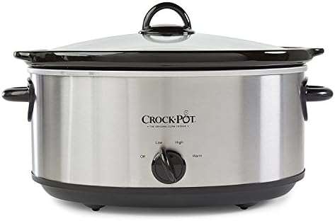 Crock-Pot 7 Quart Oval Manual Slow Cooker – Stainless Steel v3029