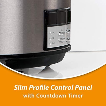 Crock-Pot 8 Quart Programmable Slow Cooker with Auto Warm v3028