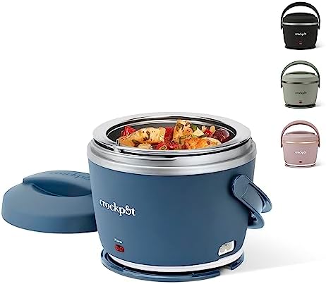 Crock-Pot Electric Lunch Box Food Warmer 20oz – Faded Blue v3022 v3x8