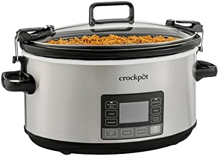 Crock-Pot 7 Quart Portable Programmable Slow Cooker with Timer v3027