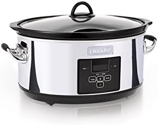 Crock-Pot 7 Quart Programmable Slow Cooker – Polished Platinum v3023 v3x3