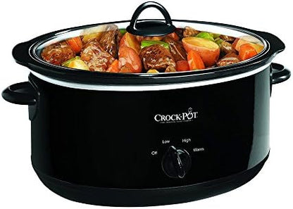 Crock-Pot 8 Quart Manual Slow Cooker – Black v3010