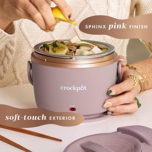 Crock-Pot Electric Lunch Box Food Warmer 20oz – Blush Pink v3018