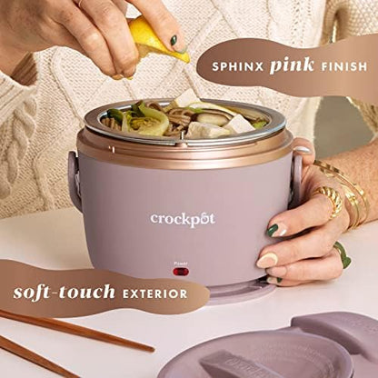 Crock-Pot Electric Lunch Box Food Warmer 20oz – Blush Pink v3018