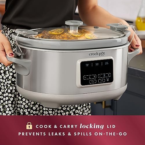Crock-Pot 7 Quart Programmable Cook & Carry Slow Cooker v3019