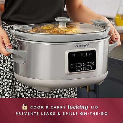 Crock-Pot 7 Quart Programmable Cook & Carry Slow Cooker v3019