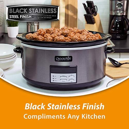 Crock-Pot 8 Quart Programmable Slow Cooker with Auto Warm v3028