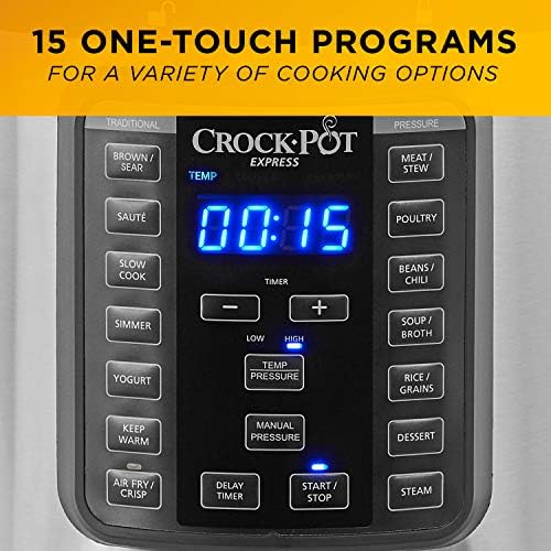 Crock-Pot Express Crisp 8 Quart 10-in-1 Pressure Cooker v3006