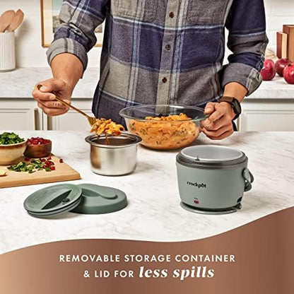 Crock-Pot Portable Electric Lunch Box Food Warmer – Green v3021