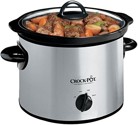 Crock-Pot 3 Quart Manual Slow Cooker – Silver v3024 v3x2