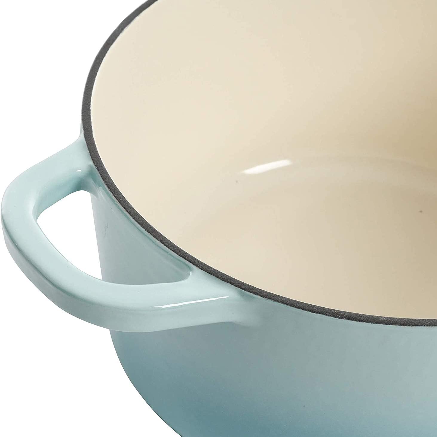 Crock-Pot 3 Quart Enameled Cast Iron Dutch Oven – Aqua v3002