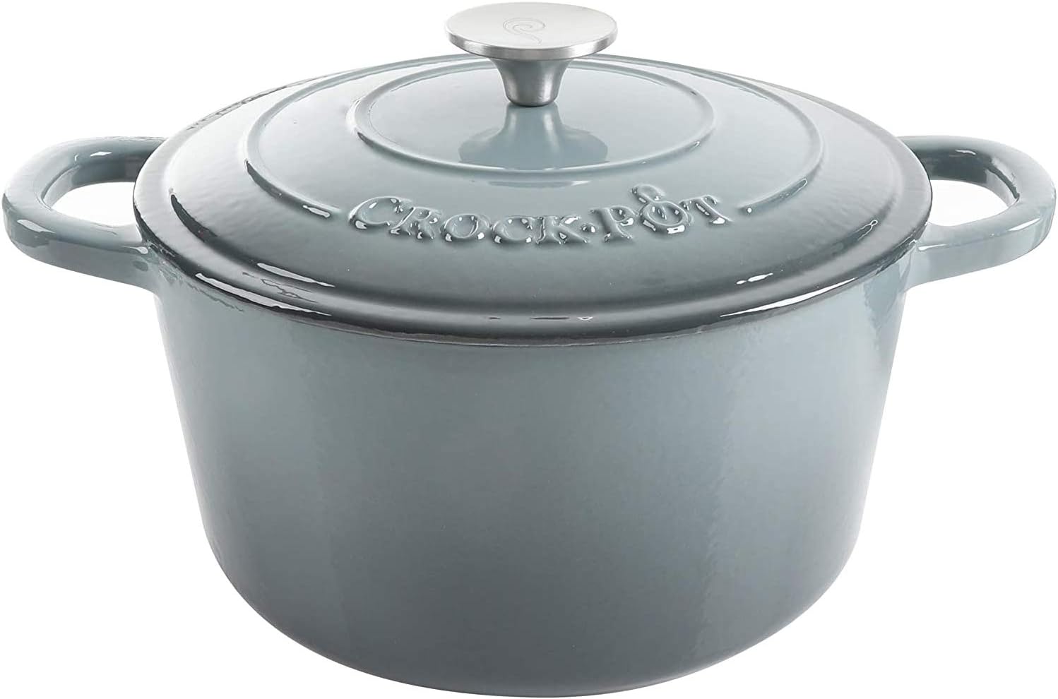 Crock-Pot 3 Quart Enameled Cast Iron Dutch Oven – Aqua v3002