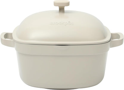 Crock-Pot 3 Quart Enameled Cast Iron Dutch Oven – Aqua v3002