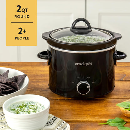 Crock-Pot 2 Quart Mini Slow Cooker – Classic Compact Cooker v3001 v3x7